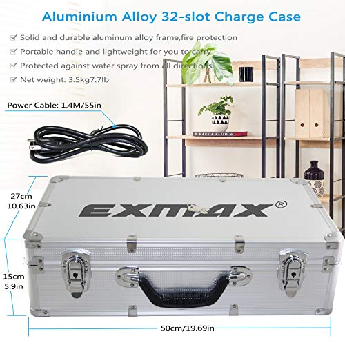 Exmax ATG-100T32WEICHARGECASE195US Exd-C32 Aluminium Alloy Charge Case Base Storage Box Case Charging Station For Exmax Voice Transmission System Ex-100 Atg-100T Exd-101 Exd-6824 Exd-6688 Ex-624 Ex-200 thumb #6