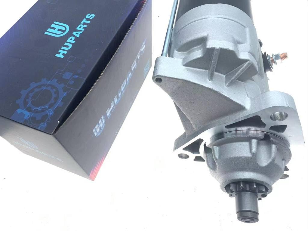 Starter Motor 24V 7.8KW 10T Compatible with Hyundai Excavator R300-5 R300-6 R300-7 R305, Cummins 6CT8.3 Engine, Replacement for Heavy Equipment