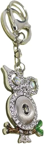 Miniatura 4 de Llavero de metal con forma de búho de la bandera de Nicaragua en 3D, decoración de bolsa de recuerdo, accesorios para regalo