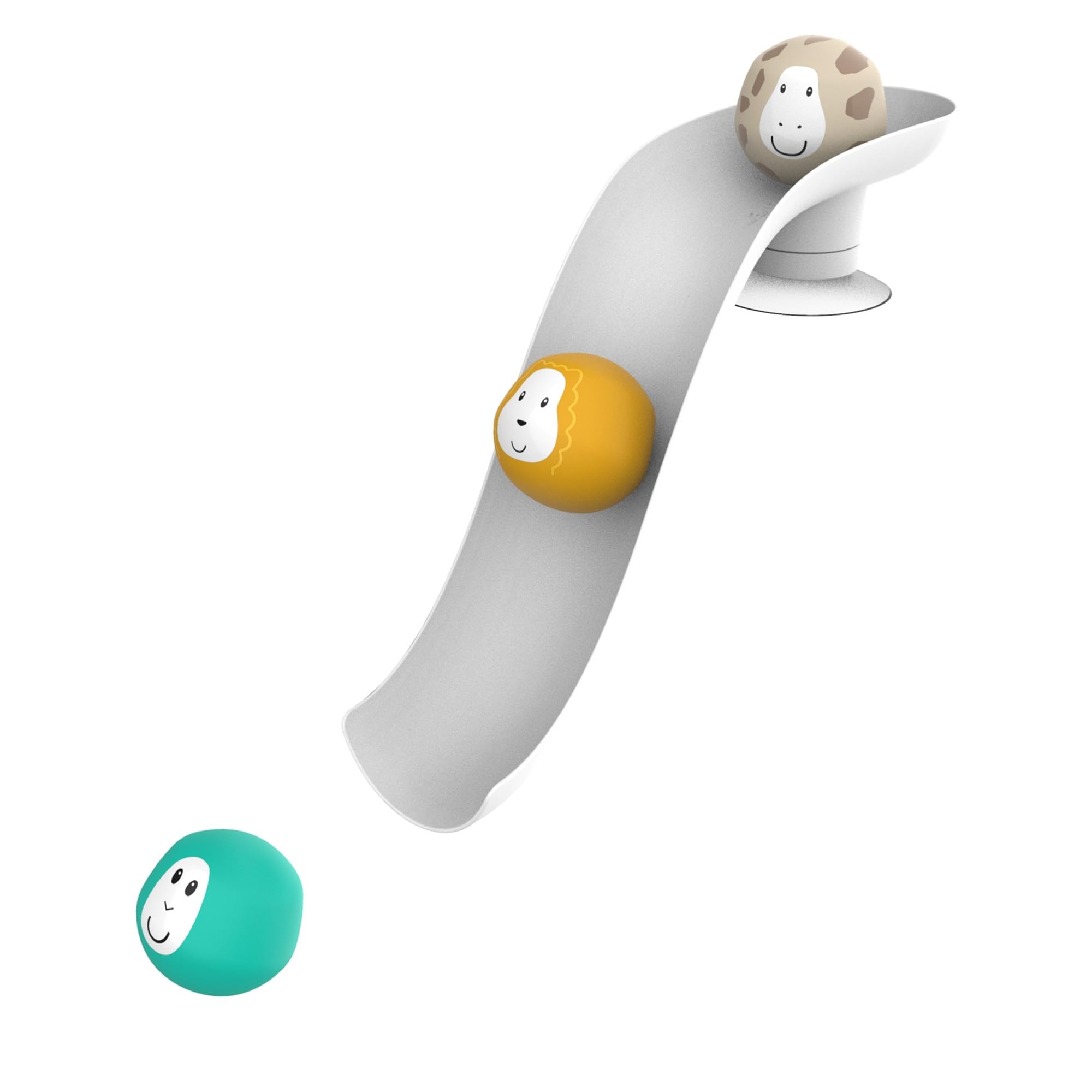 Matchstick Monkey Baby Toys, 1 Slide Plus 3 Animal Rocks, 12 Months Old+, No Holes, No Mould