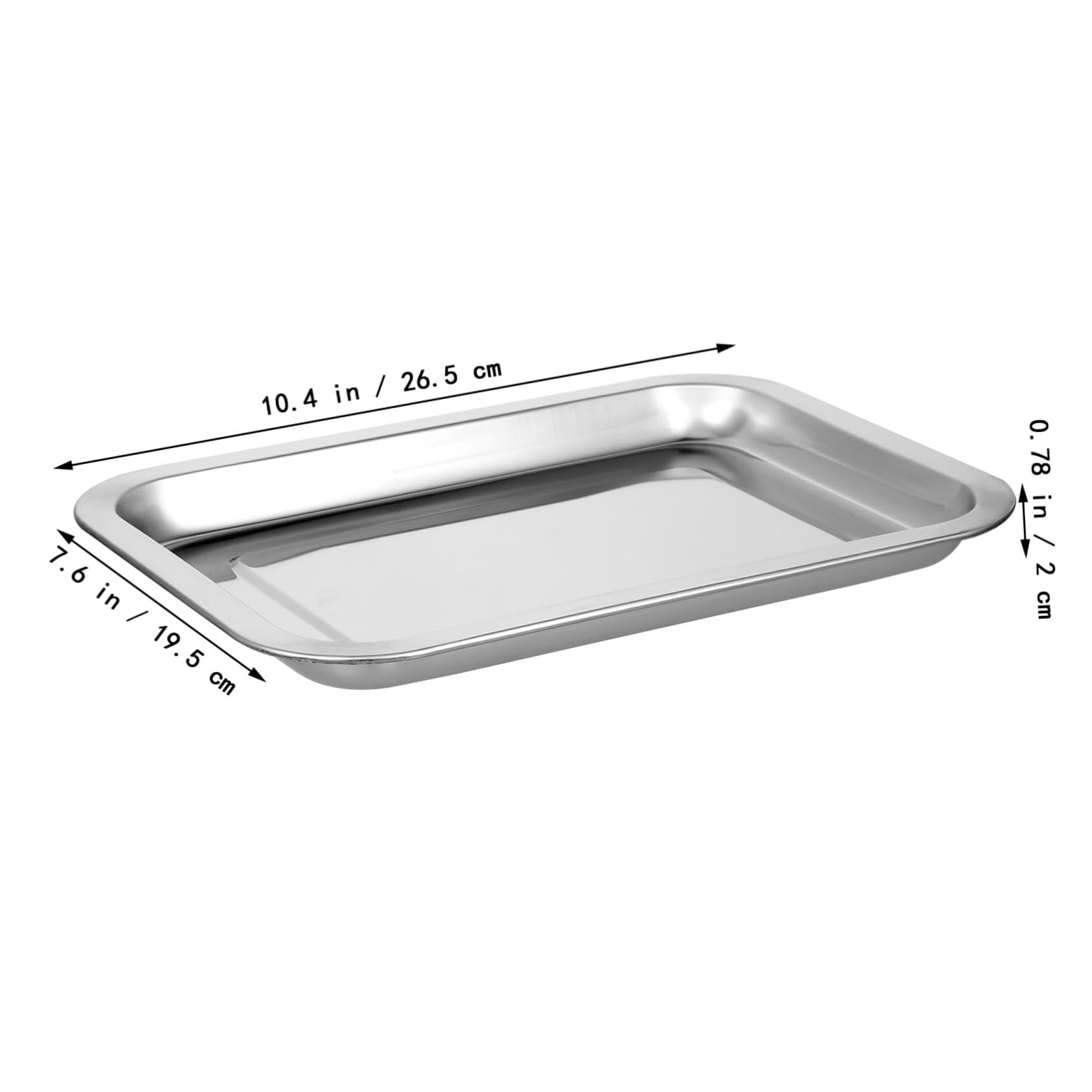 10 piezas Bandejas de Acero Inoxidable Hornear Resistentes y Reutilizables Bandejas Planas Antiadherentes para Horno para Repostería Barbacoa y Picnic