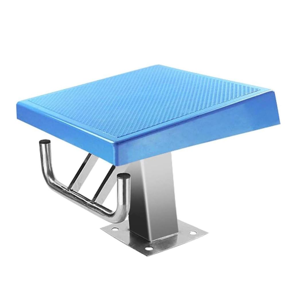 1 Trampolino for Piscine Resistente - capacità 600 libbre, Superficie Antiscivolo, Piattaforma di Salto inclinata di 15° for Allenamento/Competizione