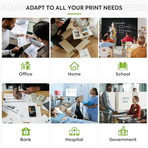 Image of 61XL Ink Cartridges Replacement for HP 61 XL Ink Cartridge Combo Pack HP61 Works with HP Envy 5530 4500 4502 5535 Deskjet 2540 2541 3050 3510 1510 OfficeJet 4630 4632 Printer (Black Tri-Color, 2-Pack)