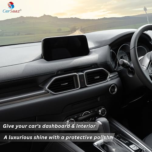 Image of CAR SAAZ Leather Vinyl & Dashboard Polish 5 LTR | Car Dashboard & Interior Polish | Premium Polish for Car Interior, Seats Covers, Door Panels, Leather Surfaces and More | Restores and Protects (5L)