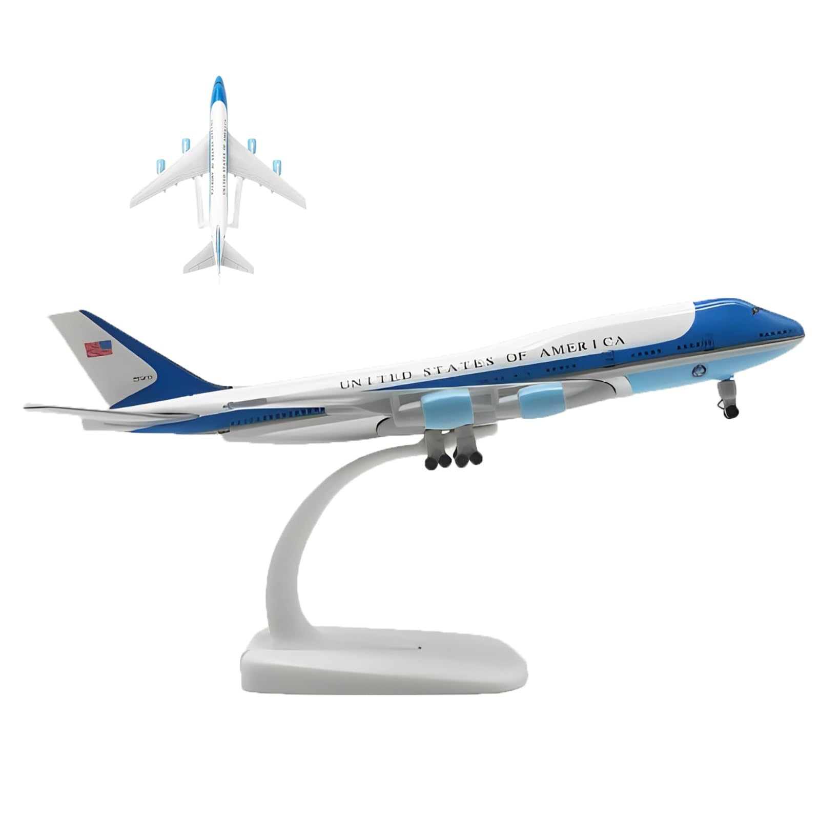 Samolot Air Force One B747 w skali 1/400, modele ze stopu, zestawy samolotów ze stopu odlewania ciśnieniowego ze wsparciem dla entuzjastów lotnictwa, Prezent(B)