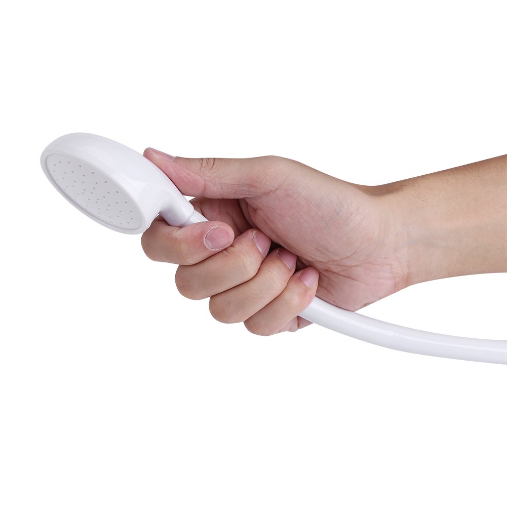 Cabezal de ducha de mano para mascotas, manguera de empuje para bañar perros y gatos, práctica herramienta de lavado de pelo para aseo, ideal para uso doméstico en el baño