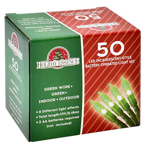 Green St. Patrick’s Day Lights Set, 8 Modes 50 Led String Lights Battery Powered With Timer, 17.3 Feet For Indoor Outdoor Use, Festive Holiday Décor For Trees Wreaths Decorations #TOP5