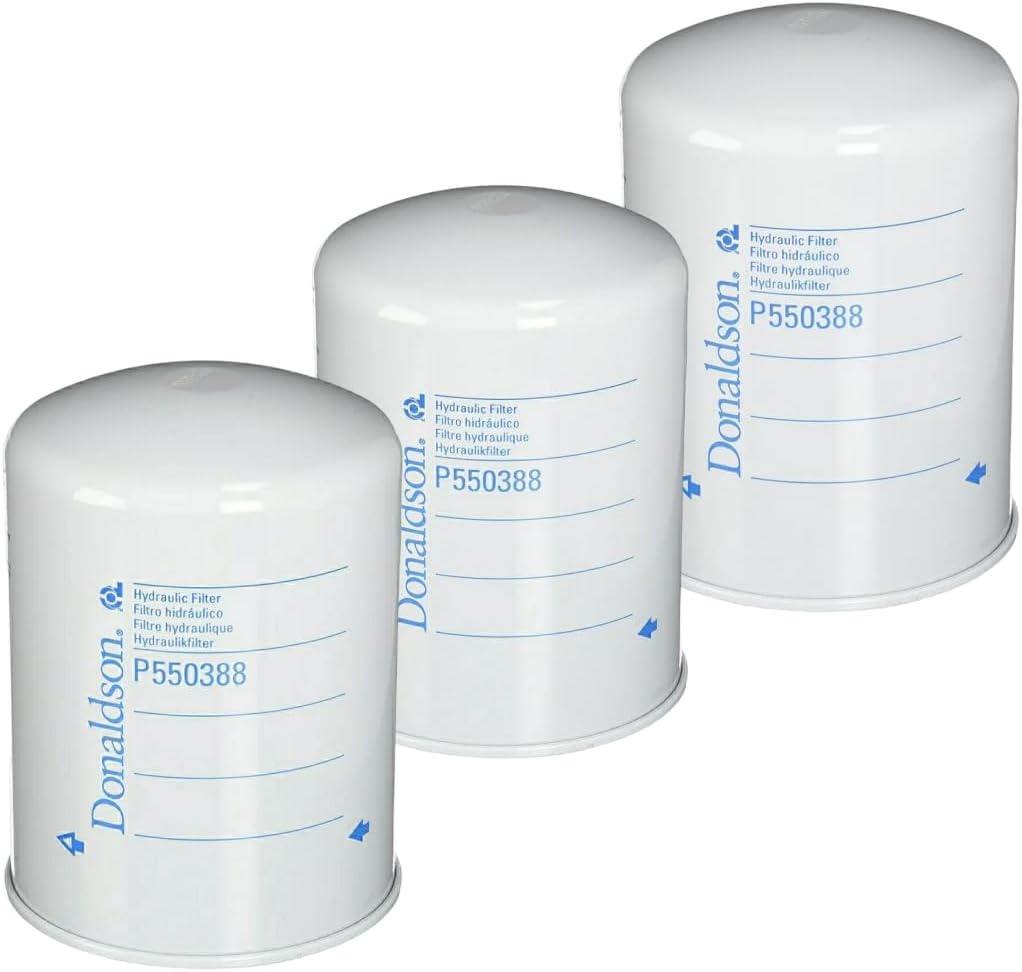 P550388 Hydraulic Filter, Spin-On Replaces 87027972, 9T5664, AT58368, 86542664 (3 Pack)