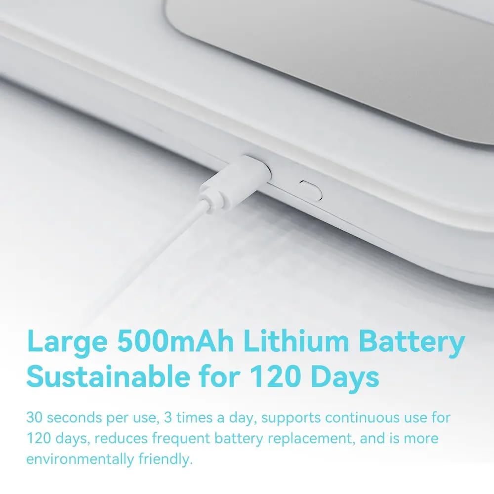 Pèse Personne Balance Connectée Impédancemètre Avec 8 Électrodes 29 Données Corporelle Affichage LCD Recharge USB C Avec APP pour Andriod et iOS, Max. 180kg/400lb/28st, 30 * 30CM