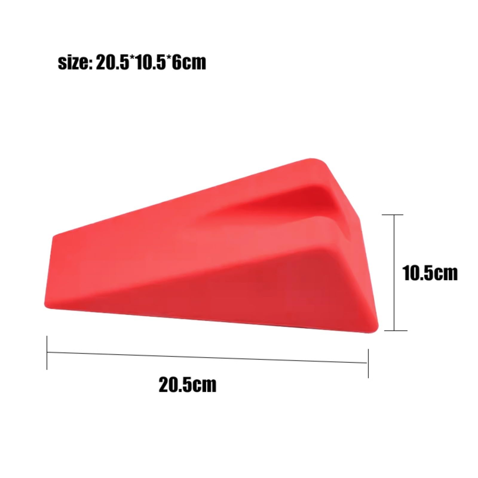 Almohadilla de cuña de terapia física OT PT – Cuña triangular resistente y duradera para molestias espinales, relajación y masaje (rojo)