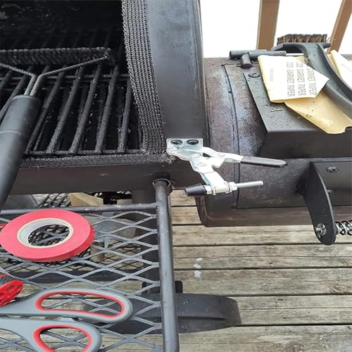 Juego de modificación de ahumador, Offset Smoker-Mod - BBQ Offset Smoker Mod Kit, accesorios para ahumar con junta de sellado de cesta de carbón, herramienta mod para barbacoa - imagen 2