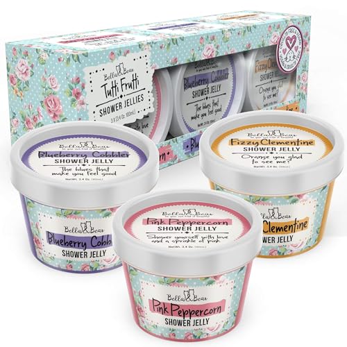 Product Image of the Bella & Bear Tutti Frutti Shower Jellies, Cute Gifts for Teenage Girls and Tweens, Pack of 3 x 3oz