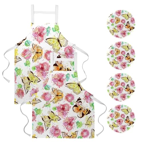 Tablier de cuisine anti-tache lot de 2 pour ne plus salir vos vêtements au travail