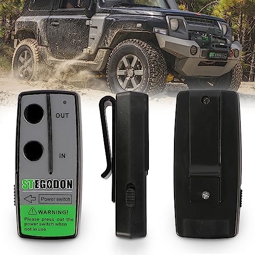 Stegodon Wireless Winch Remote Control Kit 12V Handset Switch Controller Universal For Truck Jeep Atv Suv 150 Feet (2Pcs) #TOP3