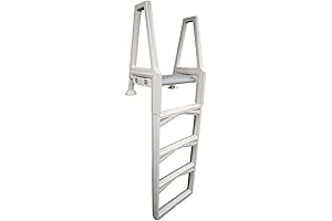 Confer Plastics Above Ground In-Pool Deck-Mount Swimming Pool Ladder