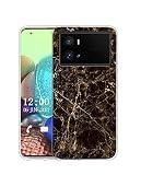 Sunrive Coque Compatible avec Vivo iQOO 9 Pro, Silicone �tui Housse Protecteur Souple Gel Transparent Back Case(TPU Marbre Noir)+ Stylet OFFERTS