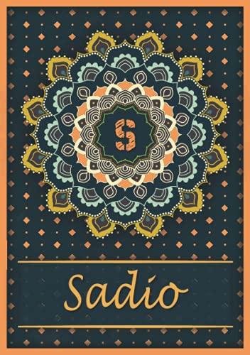 Sadio: Carnet de notes A5 | Prénom personnalisé Sadio | Monogramme S | Cadeau d'anniversaire pour Sadio: Carnet de notes A5 | Prénom personnalisé Sadio | Monogramme S | Cadeau d'anniversaire pour