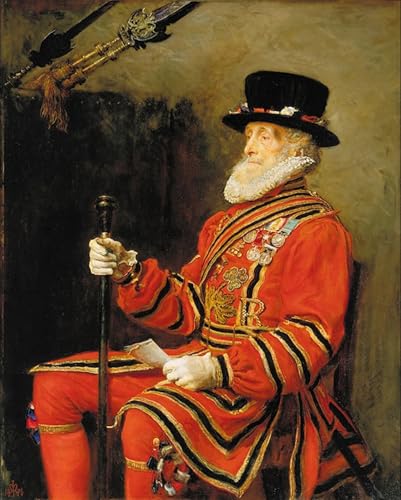 Cuadro decorativo en lienzo de 60x90cm Lo Yeoman Della Guardia de John Everett Millais