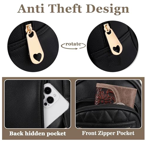 Image of Comfabie Backpack for Women | Office,Travels & Daily Use | Trendy & Casule Backpack | Stylish Vegan Leather Backpack Bags for College Girl | Shoulder Bag for office | Best Gift for Wife Sister Friend