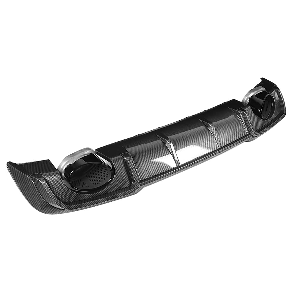 Diffuseur Arrière Vomeko RS3 Avec Embout D'échappement ABT - Ajustement A3/S3 8V 2017-2020 - Diffuseur De Pare-chocs Arrière De Voiture, Diffuseur D'échappement ABT((Carbone))