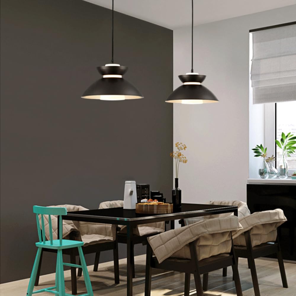 Nordic LED żyrandol jadalniany do restauracji, 12,6-calowy, nowoczesny, minimalistyczny żyrandol do sypialni i gabinetu, wykonany z kutego żelaza, odpowiedni do baru, kawiarni, hotelu, biznesu