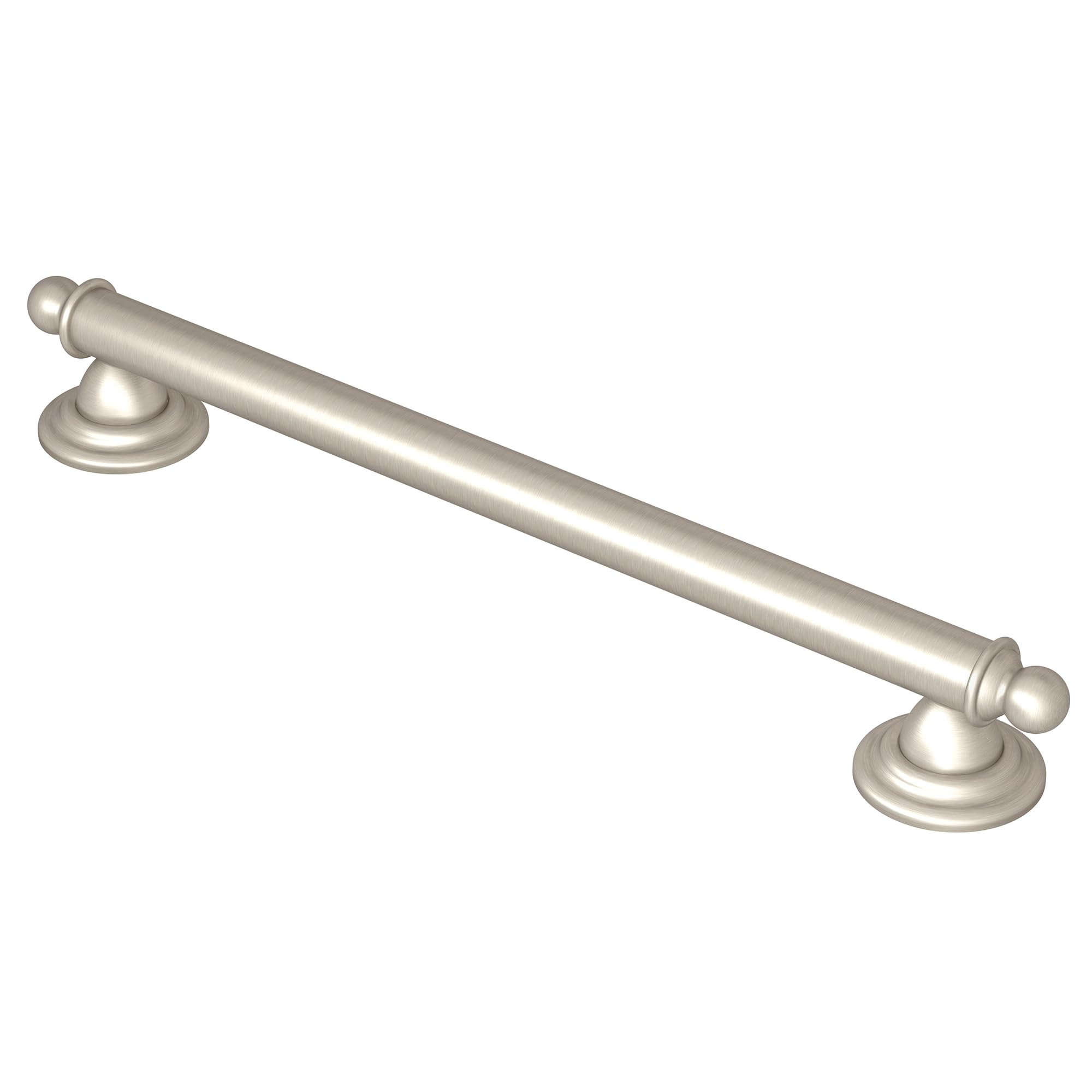 Moen YG2212BN Bathroom Safety 12-Inch Stainless Steel Traditional Bathroom Grab Bar, Brushed Nickel