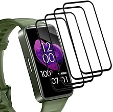 SkyKeep Screen Protector for Huawei Band 10 Tempered Glass Screen Protector for Huawei Band 8/9/10 Screen Protector, PMMA, Scratch-Resistant, Ultra Clear, HD Screen Protector (Pack of 4)