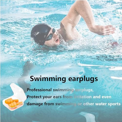 Image of Earplugs for Sleeping Noise Cancelling, 8Pairs Reusable Ear Plugs | Super Soft Silicone, NRR 32 dB, Triple Seal Waterproof, Sleep /Swim /Concerts /Work, Washable BPA-Free, 8Colors Individual Packs