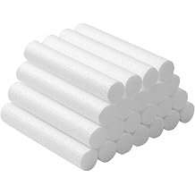 Crafjie Foam Cylinders for DIY Crafts and Arts Supplies 1 x 6in, 22 Pack, White Polystyrene Foam Rods for Modeling, Craft Supplies, DIY Home Craft Project