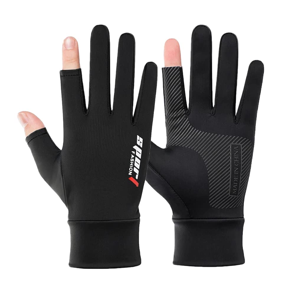 BeauentyMen Women Sun Protection Gloves UV Protection Half-Finger Touchscreen Sunblock Gloves for Driving Fishing Riding Hiking