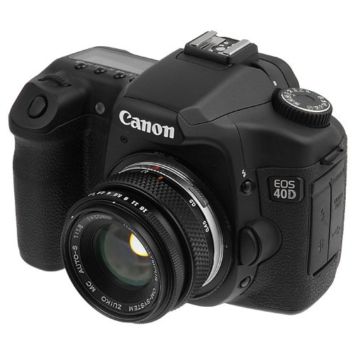 Image of Fotodiox Pro Lens Mount Adapter, Olympus OM Lens to Canon EOS Camera, for Canon EOS 1D, 1DS, Mark II, III, IV, 1DX, 1DC, 5D, 5D Mark II, III 7D, 50D, 60D, 60D, Digital Rebel T3i, T4i, T5i, SL1, and C300, C500