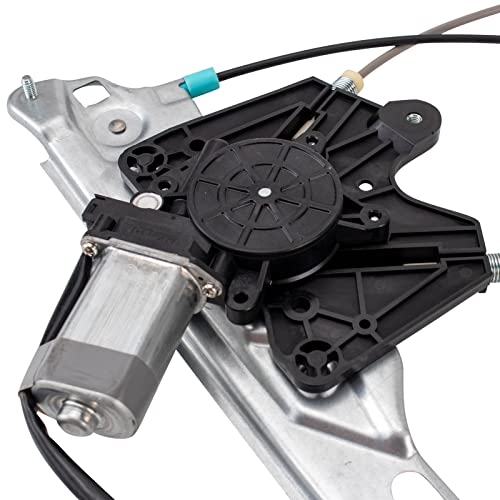 Image of TRQ Front Passenger Side Power Window Motor and Regulator Assembly Power with Motor One Touch Anti Pinch Compatible with 2013-2020 Ford Fusion