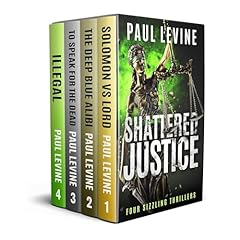 SHATTERED JUSTICE (Four Sizzling Thrillers) Audiolibro Por Paul Levine arte de portada