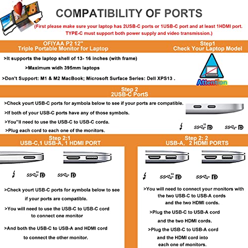 OFIYAA P2 (12 ) Monitor Portatile per Laptop