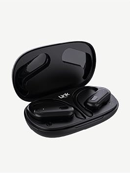 LinkTech S28 TWS Spor Kancalı Bluetooth Kulaklık Siyah