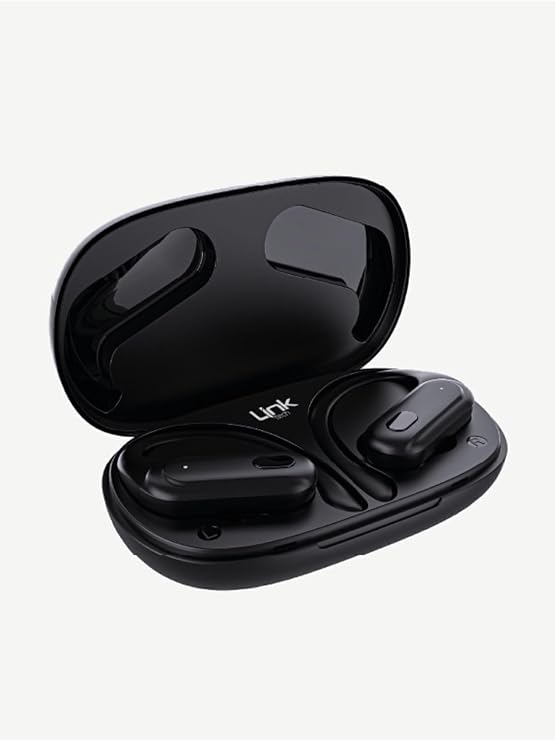 LinkTech S28 TWS Spor Kancalı Bluetooth Kulaklık Siyah