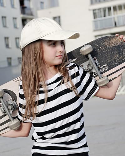 FURTALK Unisex Dzieci Chłopcy Dziewczęta Czapka Z Daszkiem Regulowana Bawełna Czapka Z Daszkiem, Beżowy, 6-9 anni