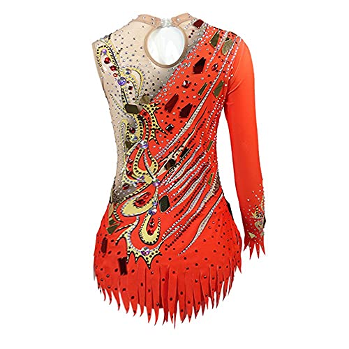 LIUHUO Gradient Powder Gymnastics Leotards Unicorn Pattern Training Suit Competition Performance2