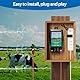 Weidezaungerät mit LED-Anzeige, Elektrischer Weidezaun-Controller, 10 km Reichweite, Geeignet zum Schutz von Vieh, Haustieren, Geflügel, Heimweiden, Gärten