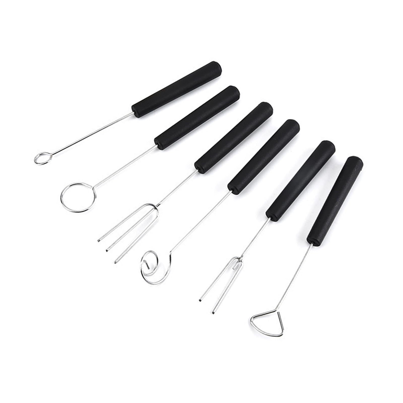 PANGBOER 6Pcs Chocolate Fondue Forks Candy Dipping Tool Stainless Steels Kitchen Gadgets for Sweet and Savory Treats Cheese Fondue Forks