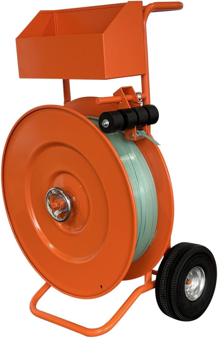 GAPCO T-125 Deluxe Steel/Poly Heavy Duty Strapping/Banding Cart/Dispenser