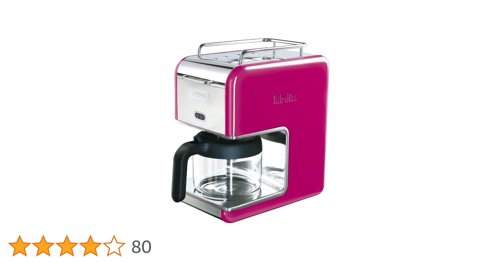 デロンギ　 ケーミックス ドリップコーヒーメーカー レッド 6杯用CMB6-RD デロンギ(DeLonghi) ケーミックス ドリップコーヒーメーカー