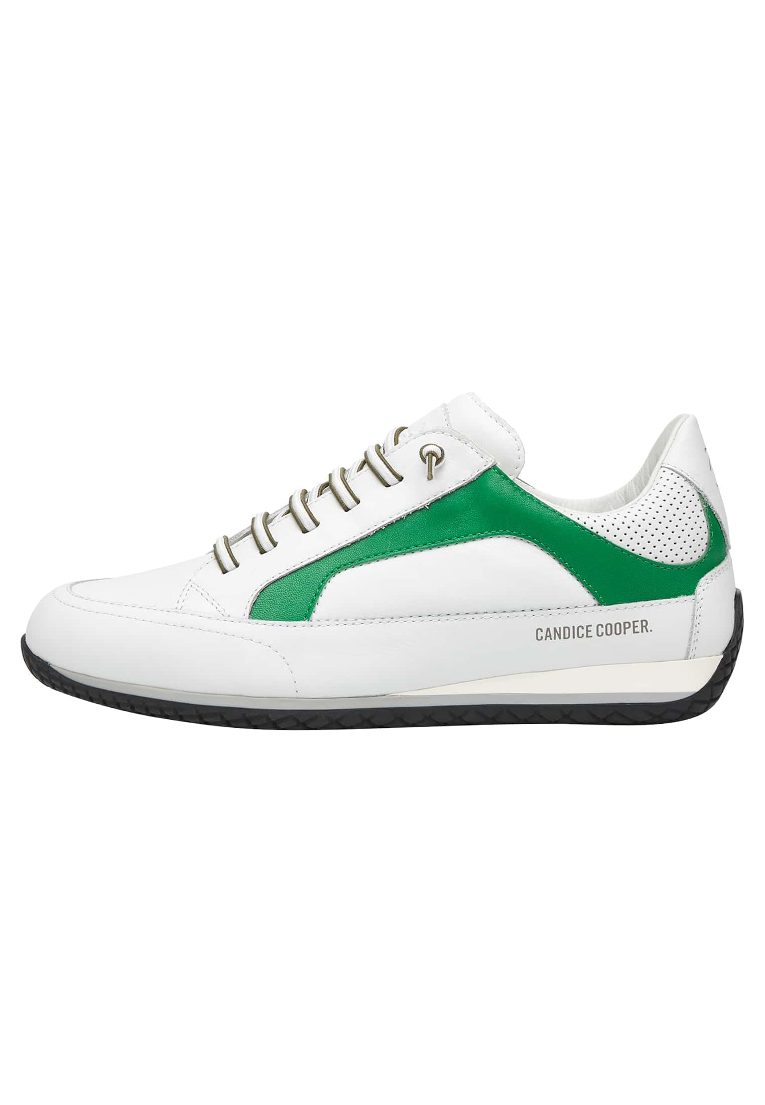 Candice Cooper RUNLO Flash-Sneakers in Aged Leather-White, White, 4.5 UK
