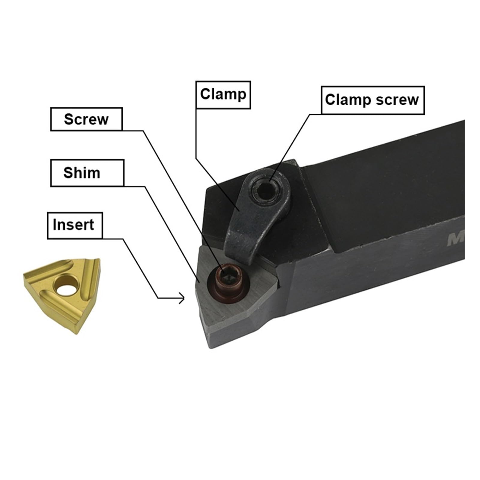 Herramientas CNC Torno MWLNR/L ​​MWLNR1616H08 MWLNR2020K08 MWLNR2525M08 portaherramientas de torneado Exterior(MWLNR2525M08)