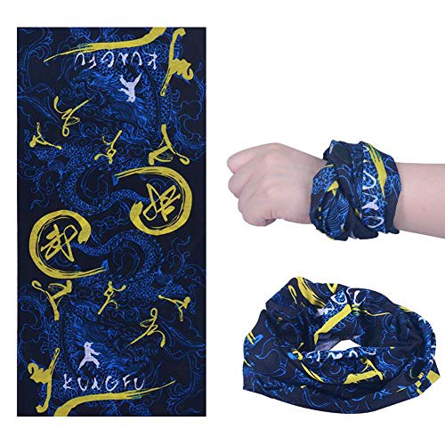 RYZGOJV Pack of 3 Outdoor Multifunction Cycling Headband Anti UV Face Mask Scarf B05