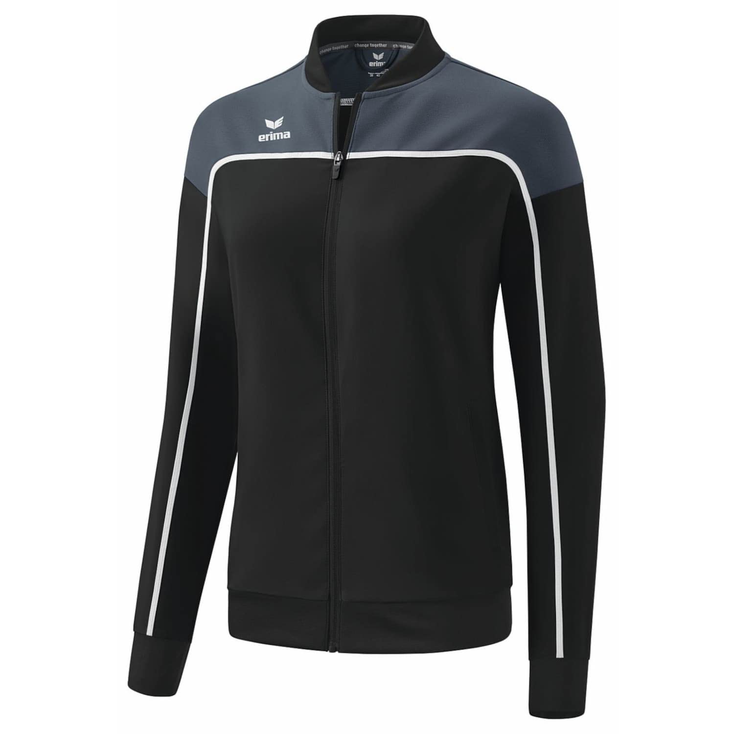 Erima Women's Change Functional Presentation Jacket, Black Grey/Slate Grey/White, 36