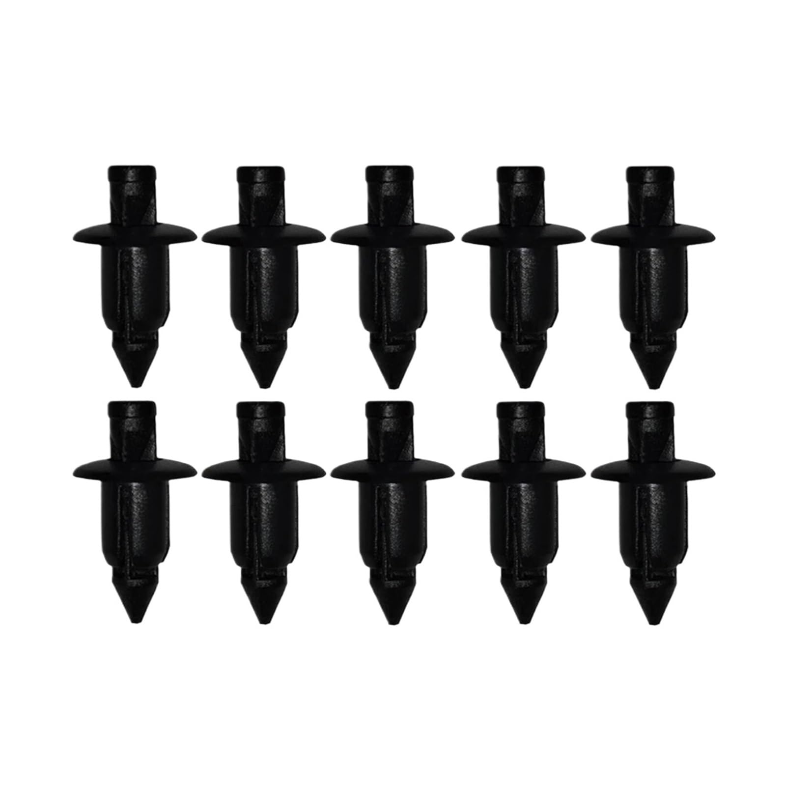 KXFVYNE 10/50Pcs 6mm Black Fairing Body Trim Panel Fastener Screw Clips Compatible ATV Motorcycle Accessories Auto(10pcs)