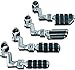 Kuryakyn 7993 Motorcycle Foot Controls: Offset Dually ISO Highway Pegs with Magnum Quick Clamps for 1-1/4