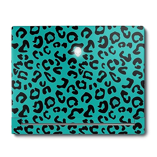Image of MightySkins Skin Compatible with Alienware X16 R1 (2023) Full Wrap Kit - Teal Leopard | Protective, Durable, and Unique Vinyl Decal wrap Cover | Easy to Apply & Change Styles | Made in The USA