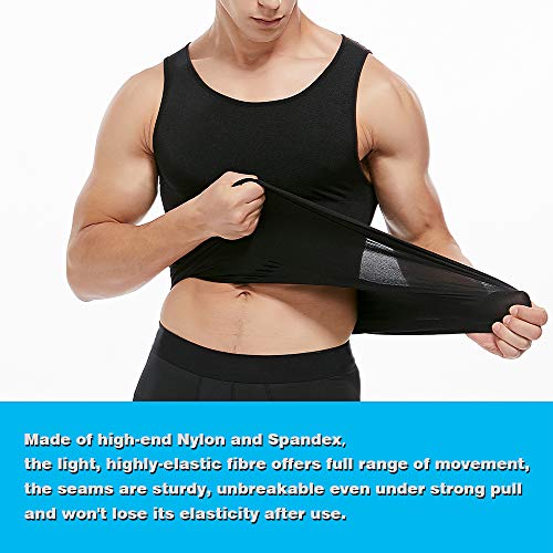 Image of FF Men's Slimming Body Shaper Vest, Belly Underwear Shapewear Workout Tank Top